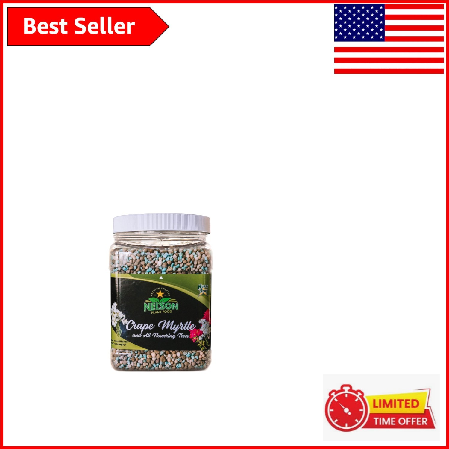 Professional Grade 4 lb. Granular Fertilizer for Vibrant Flowering Trees