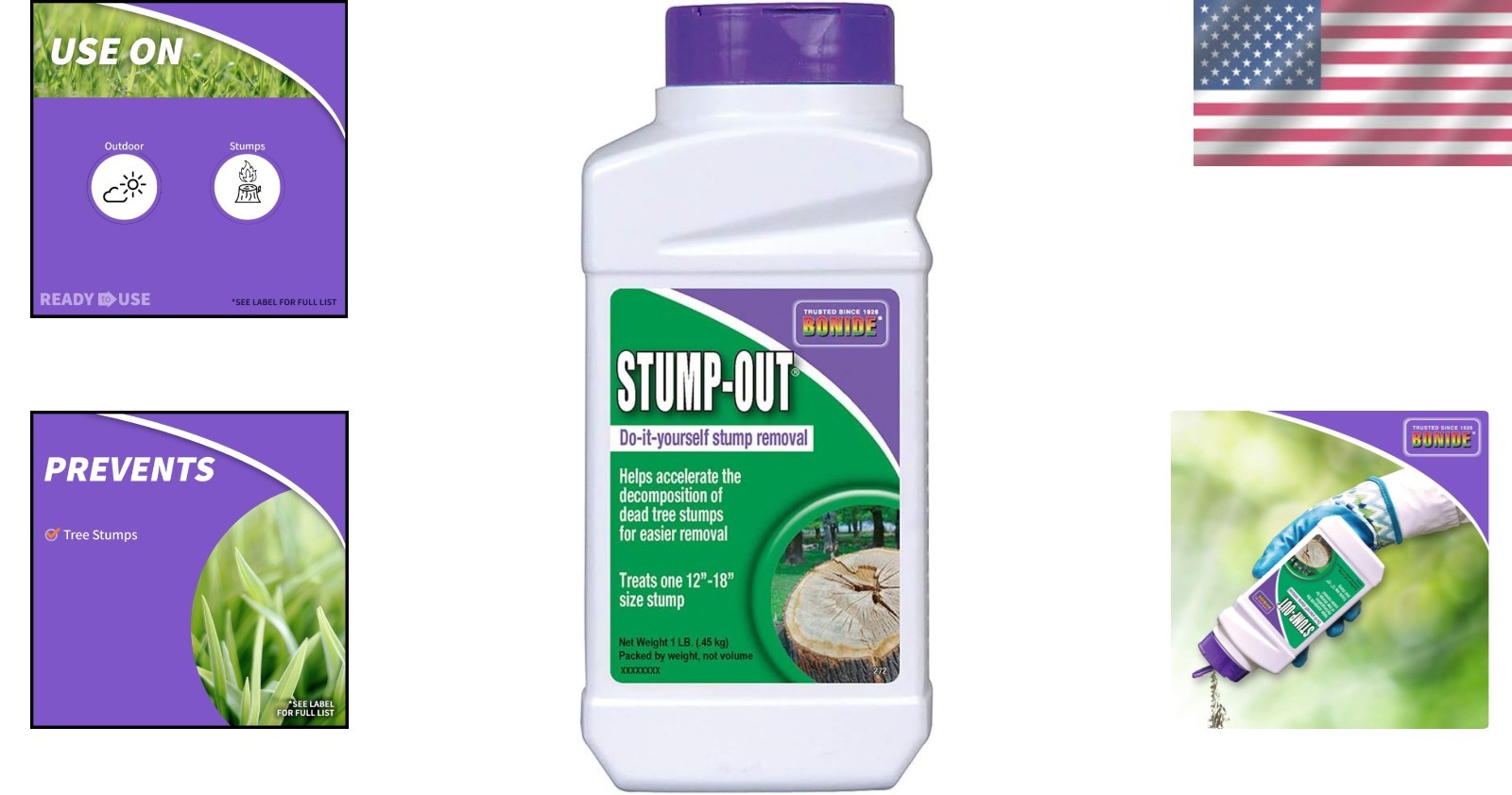 Fast-Acting Stump-Out Granules – 1 lb for Effortless Garden Stump Removal