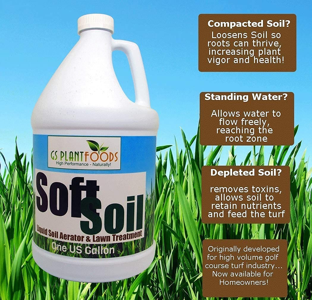 Soft Soil by – Liquid Aerator and Lawn Treatment(1 Quart) – Liquid Aerator for A