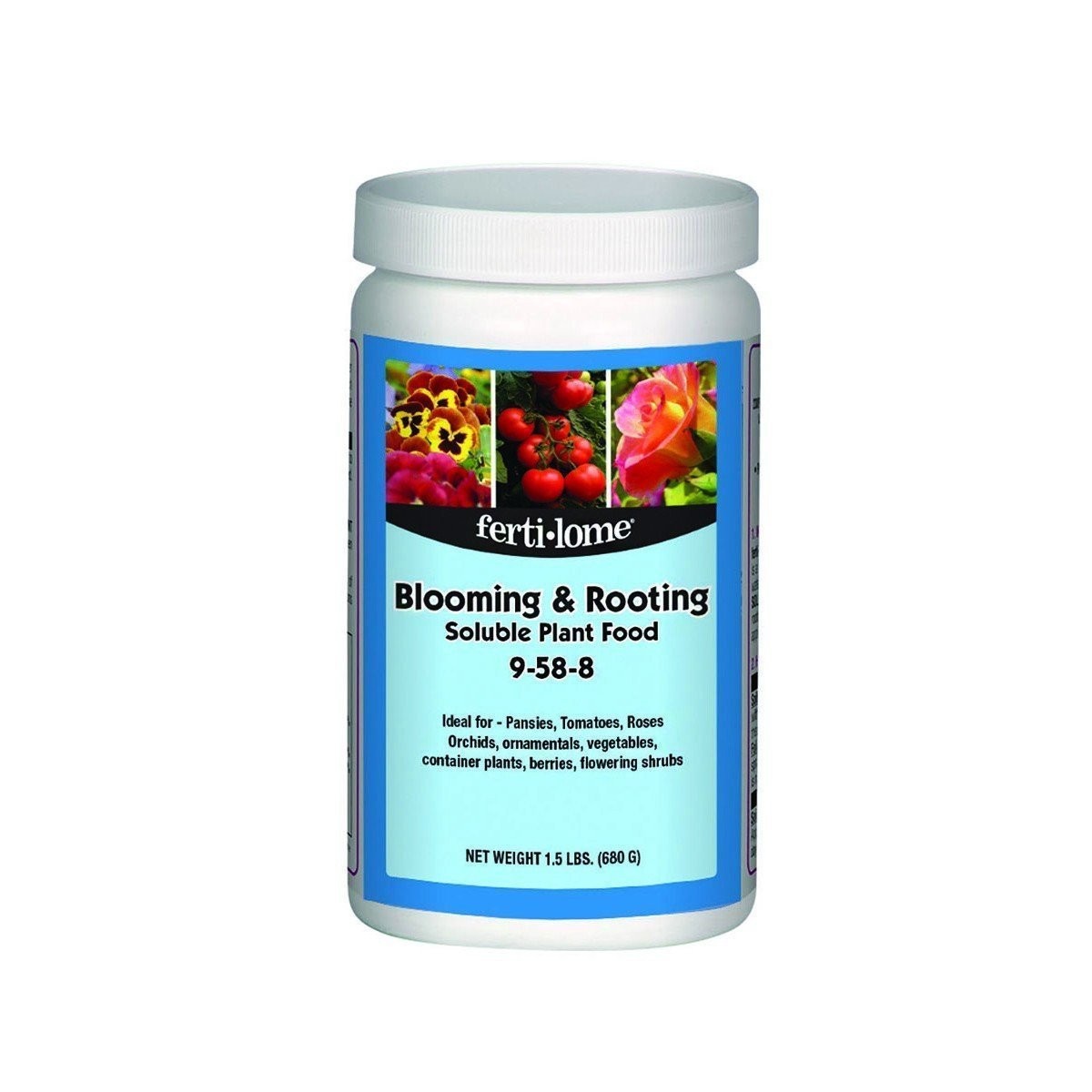 Fertilome (11772) Blooming & Rooting Soluble Plant Food 9-58-8 1.5 lb, Multi