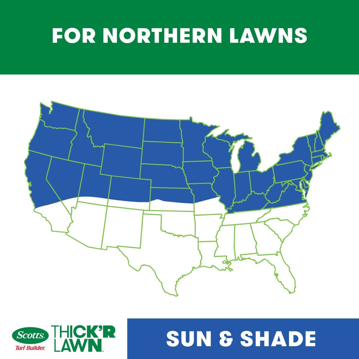 Scotts 3-in-1 Thick’R Lawn Sun & Shade Soil: Soil Improver, Seed, Fertilizer