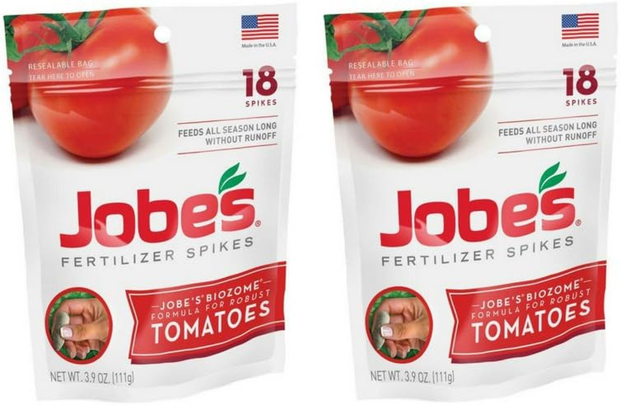 Jobe’s Tomato Fertilizer Spikes 6-18-6 Time Release Fertilizer, 18 Spikes per Re