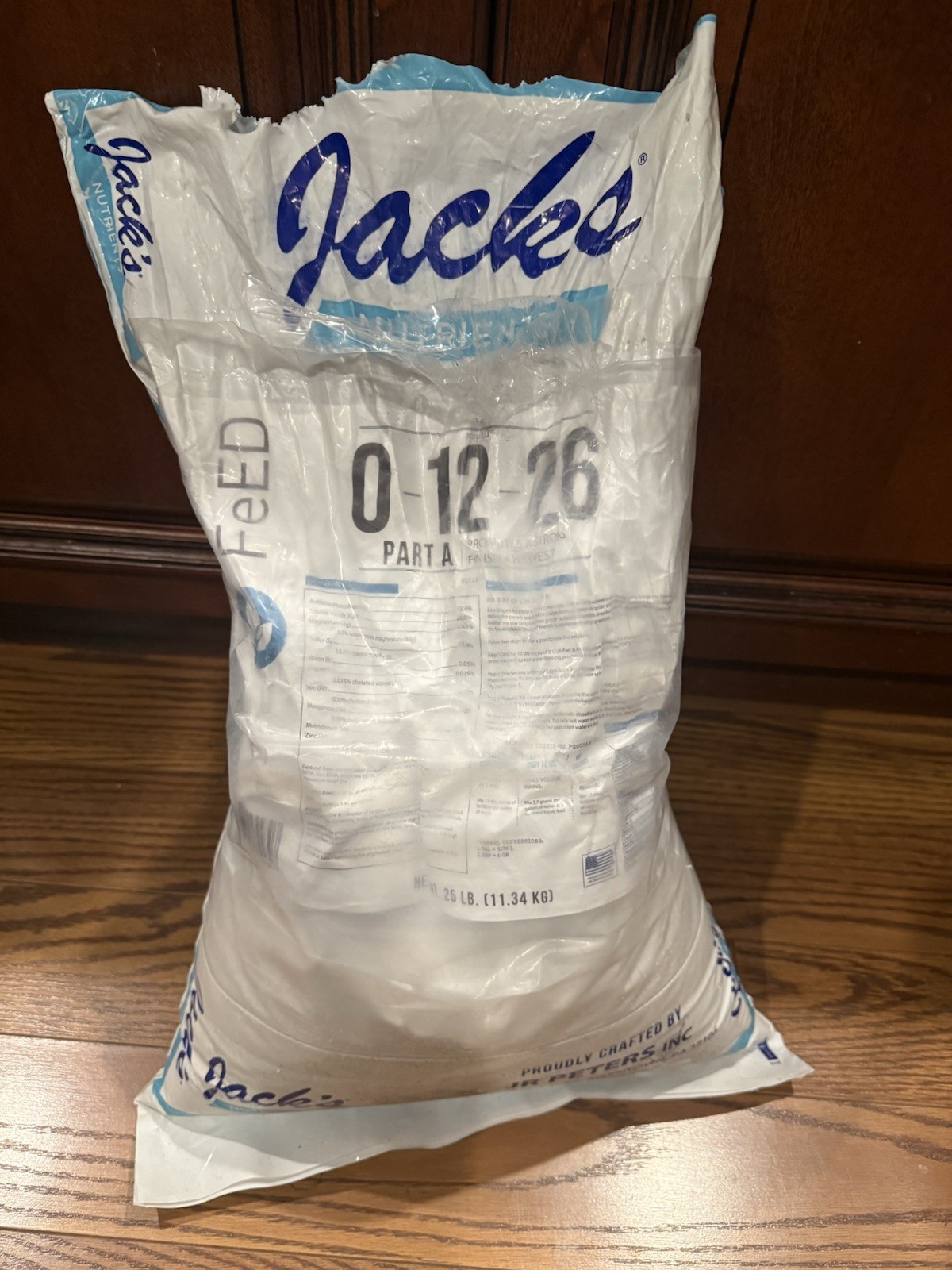 Jacks Nutrients 0-12-26 6 Lbs Repackaged