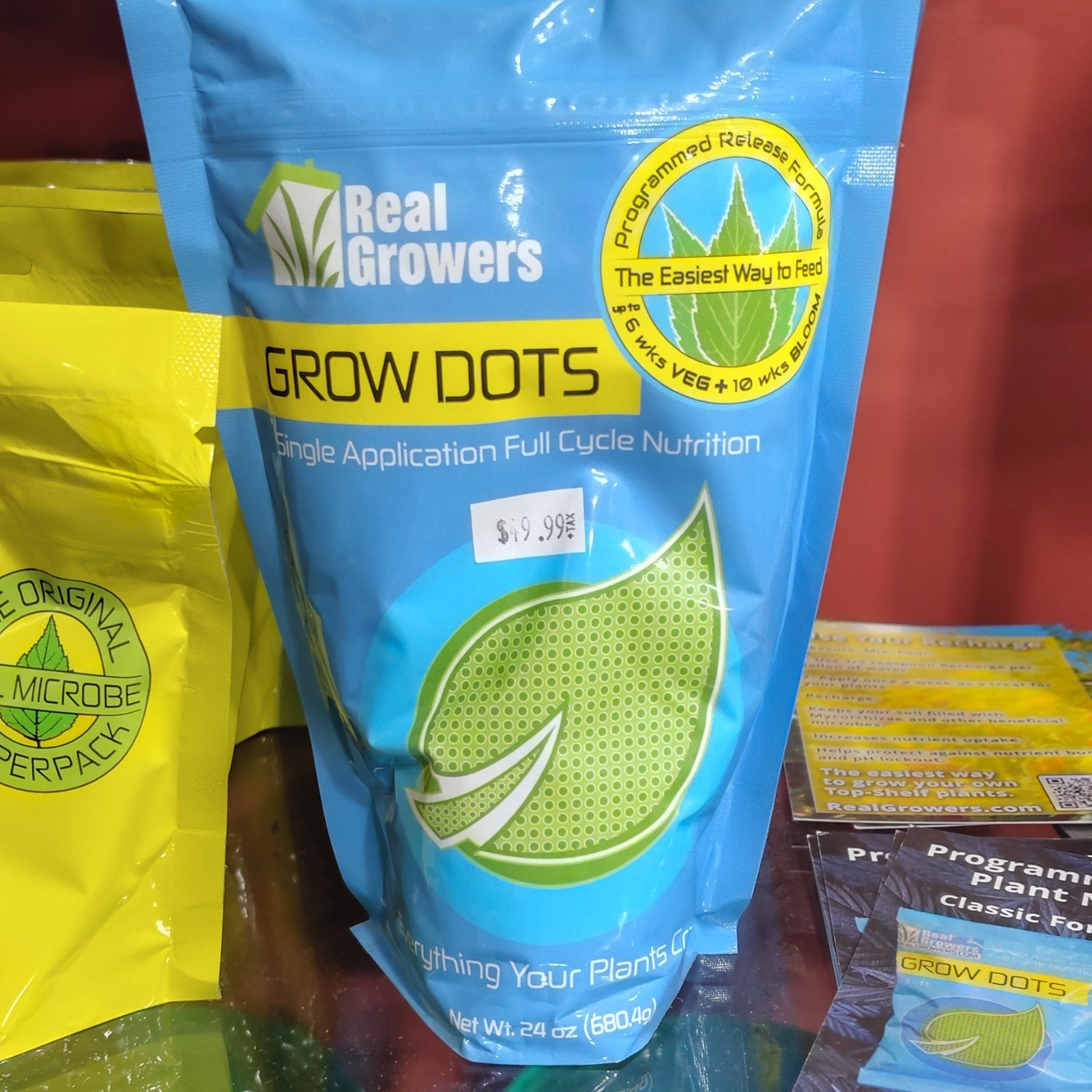 Real Growers Grow Dots Single Application Organic Slow-Release Fertilizer 24 oz