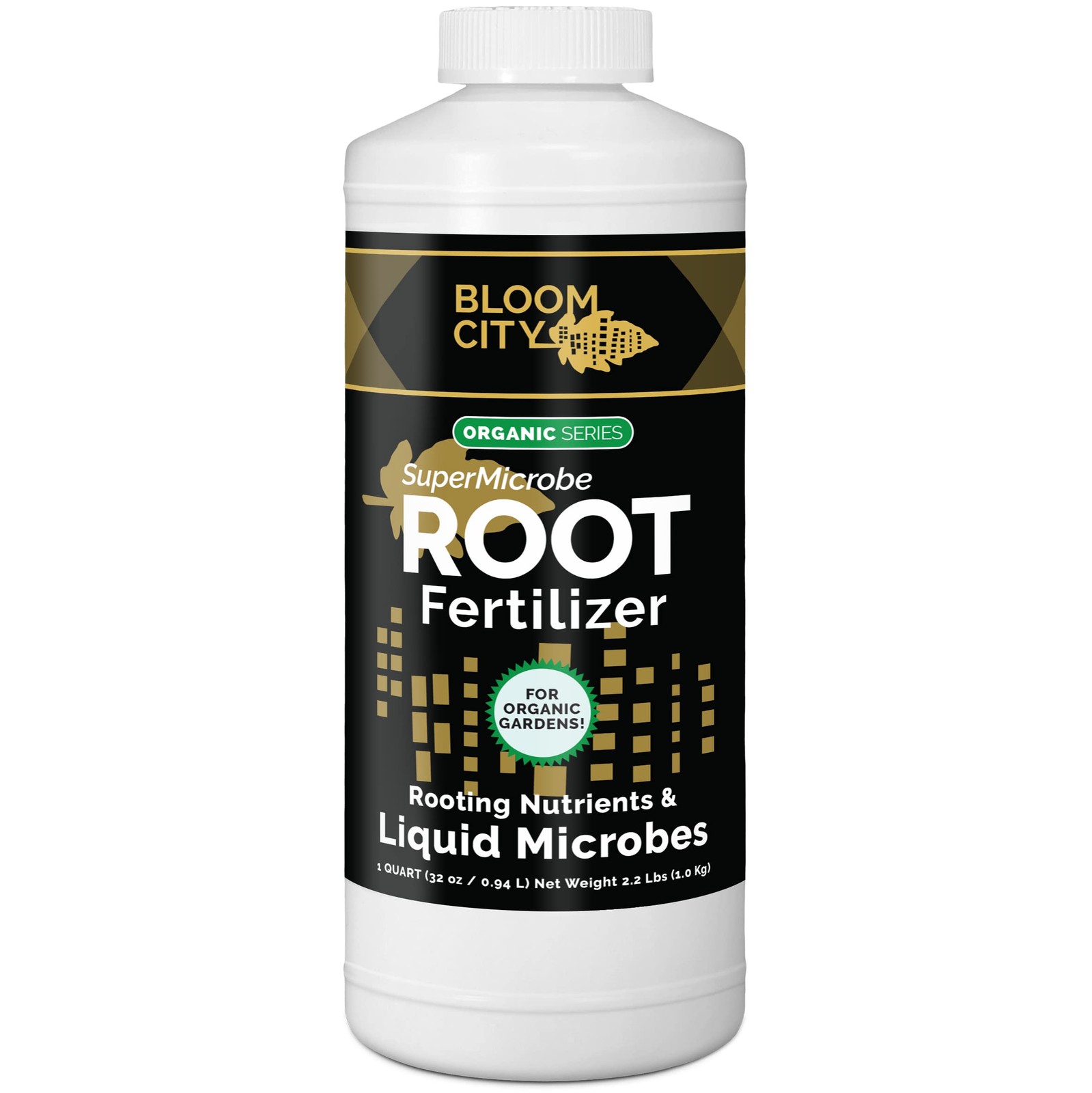 Bloom City SuperMicrobe Root Fertilizer – Liquid Microbial Quart (32 oz)