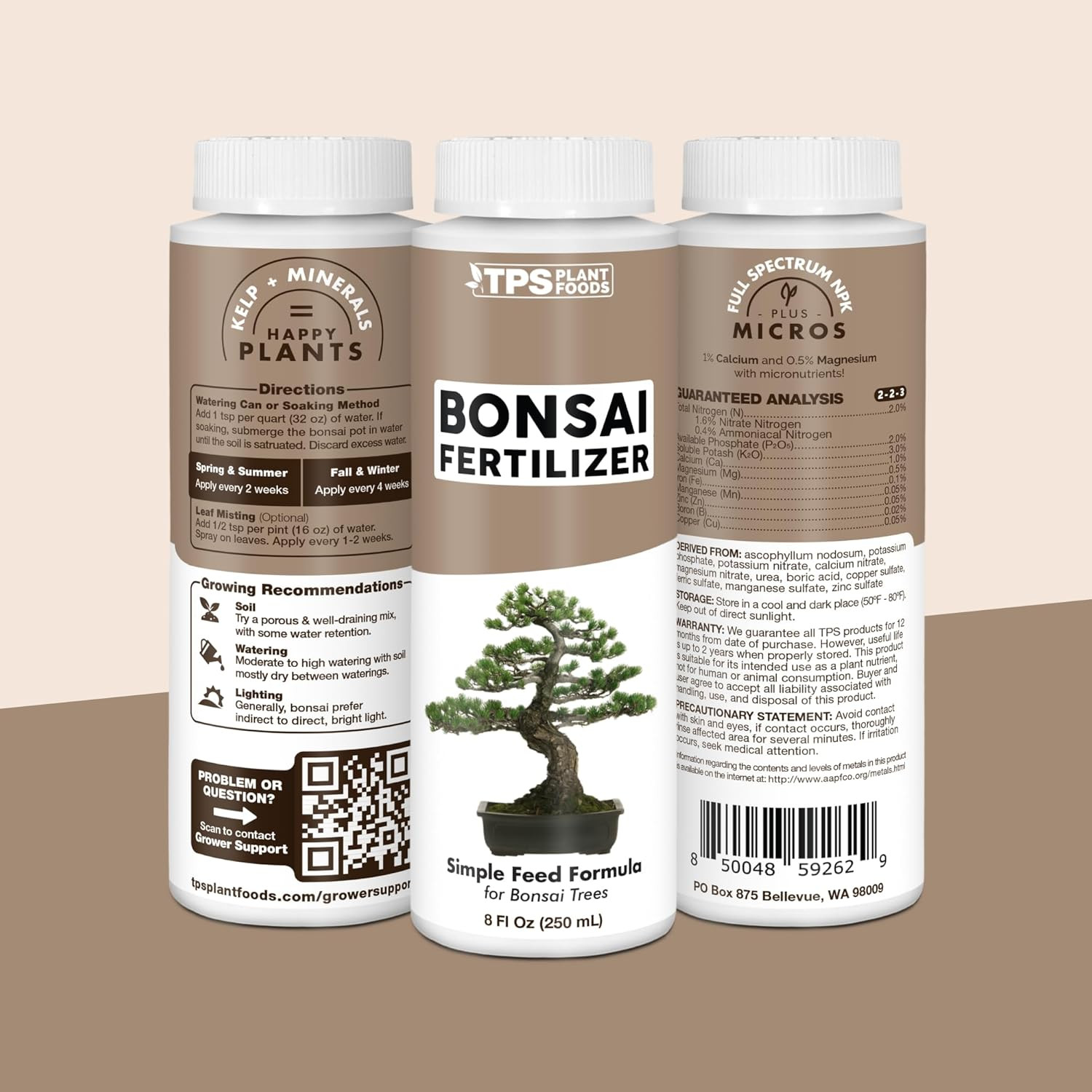 Bonsai Fertilizer – Liquid Plant Food for Healthy Growth, Vibrant Foliage & S…