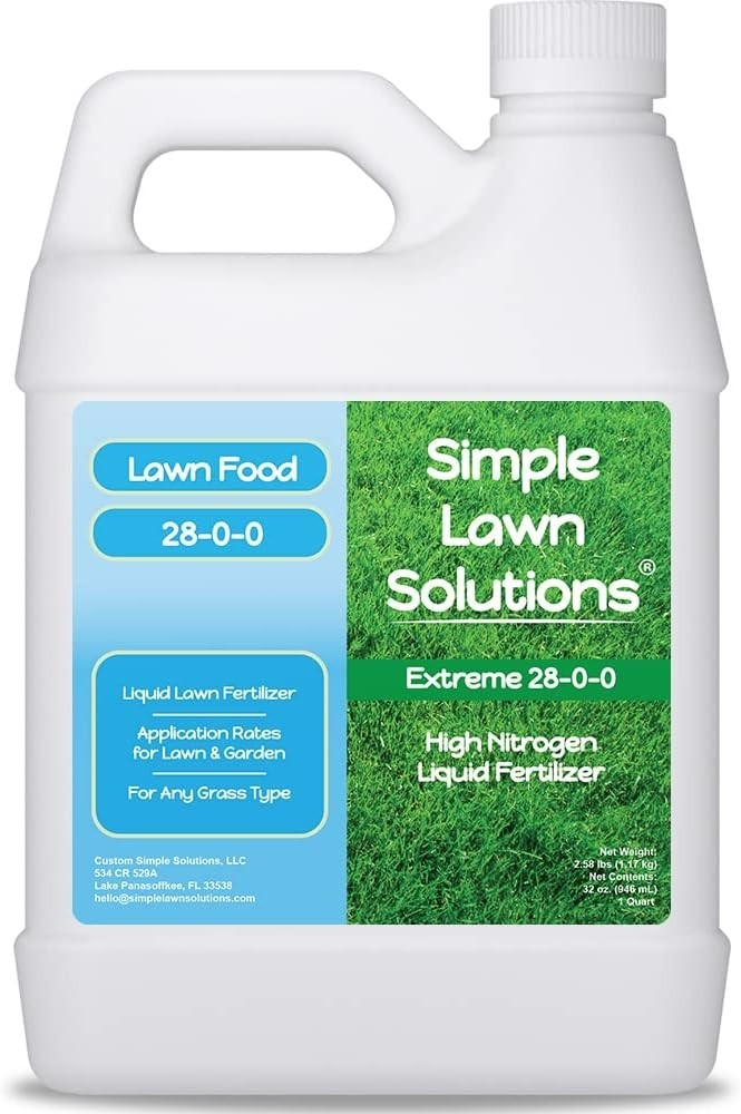 Maximum Green & Growth- High Nitrogen 28-0-0 NPK- Lawn Food Quality Liquid Fe…