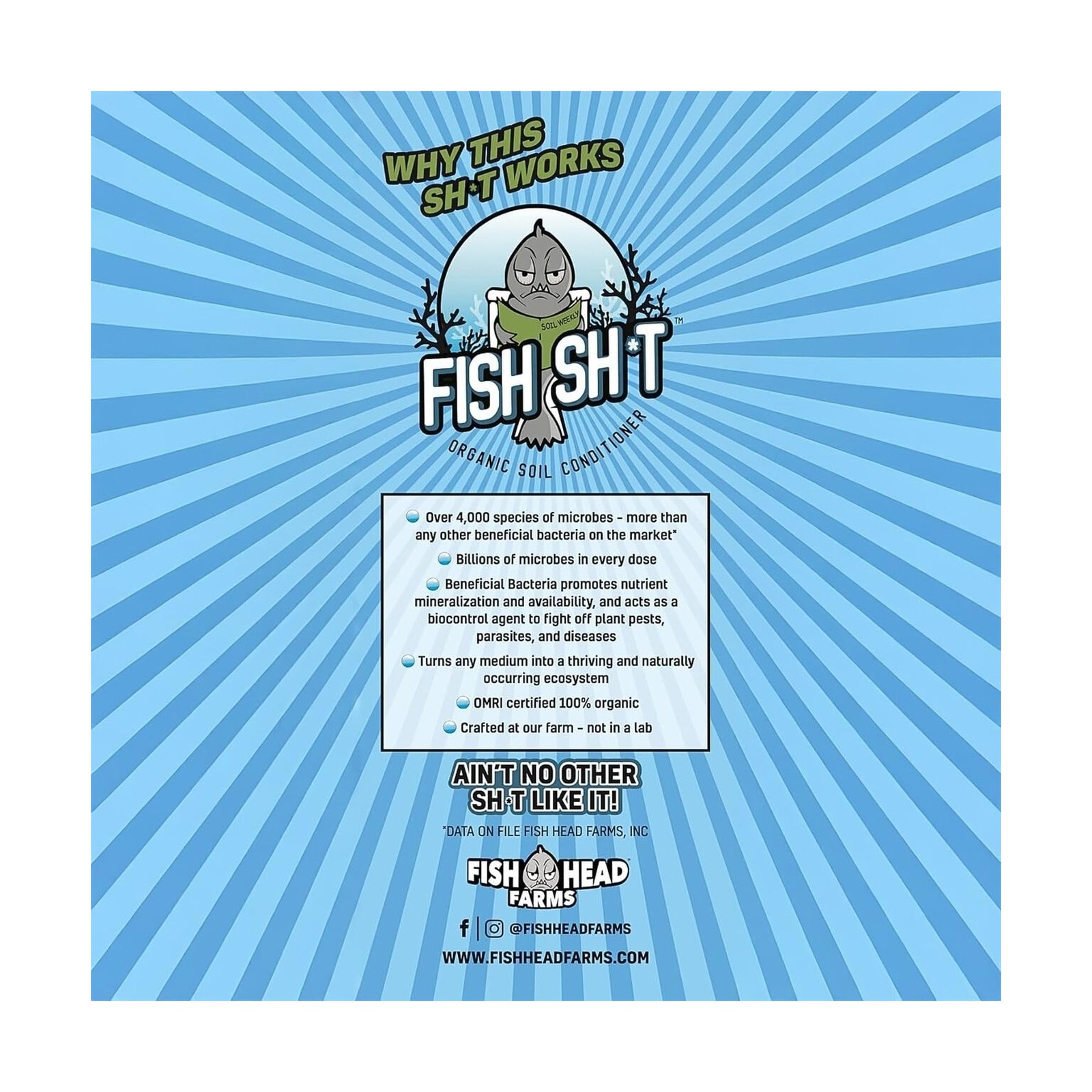 Fish Head Farms Organic Soil Conditioner – Organic Fertilizer for Increased Y…