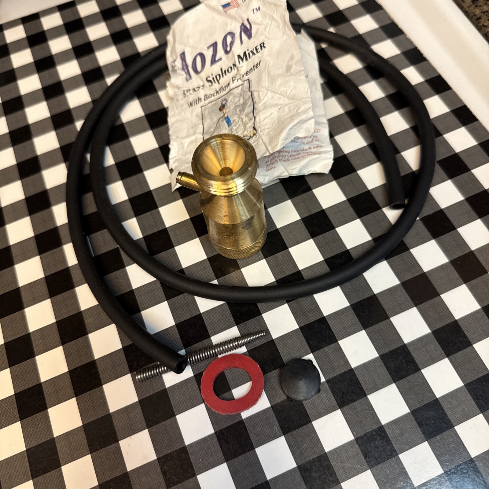 Hozon Injector Brass Siphon Mixer With Backflow Preventer Open Box