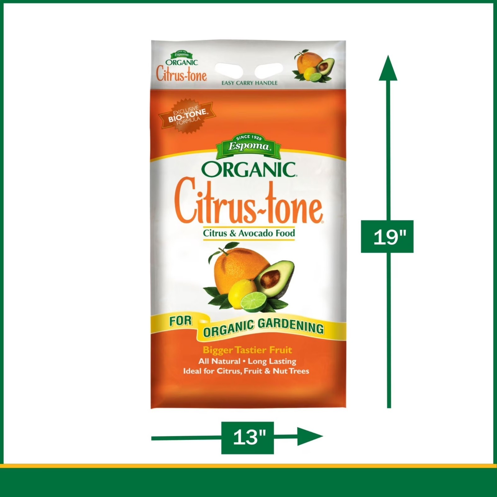 Espoma Organic Citrus-Tone Citrus & Avocado Tree Food Fertilizer 27 lb 5-2-6