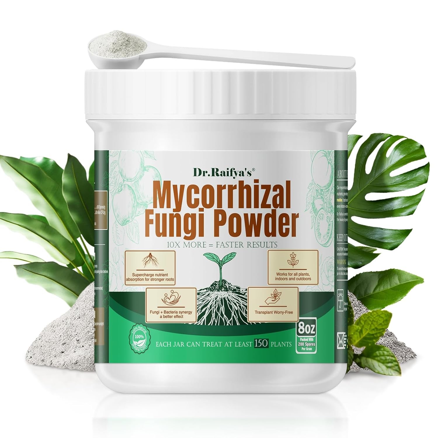Mycorrhizal Fungi Inoculant 10X Concentrate Up to 150 Plants Organic Fungal