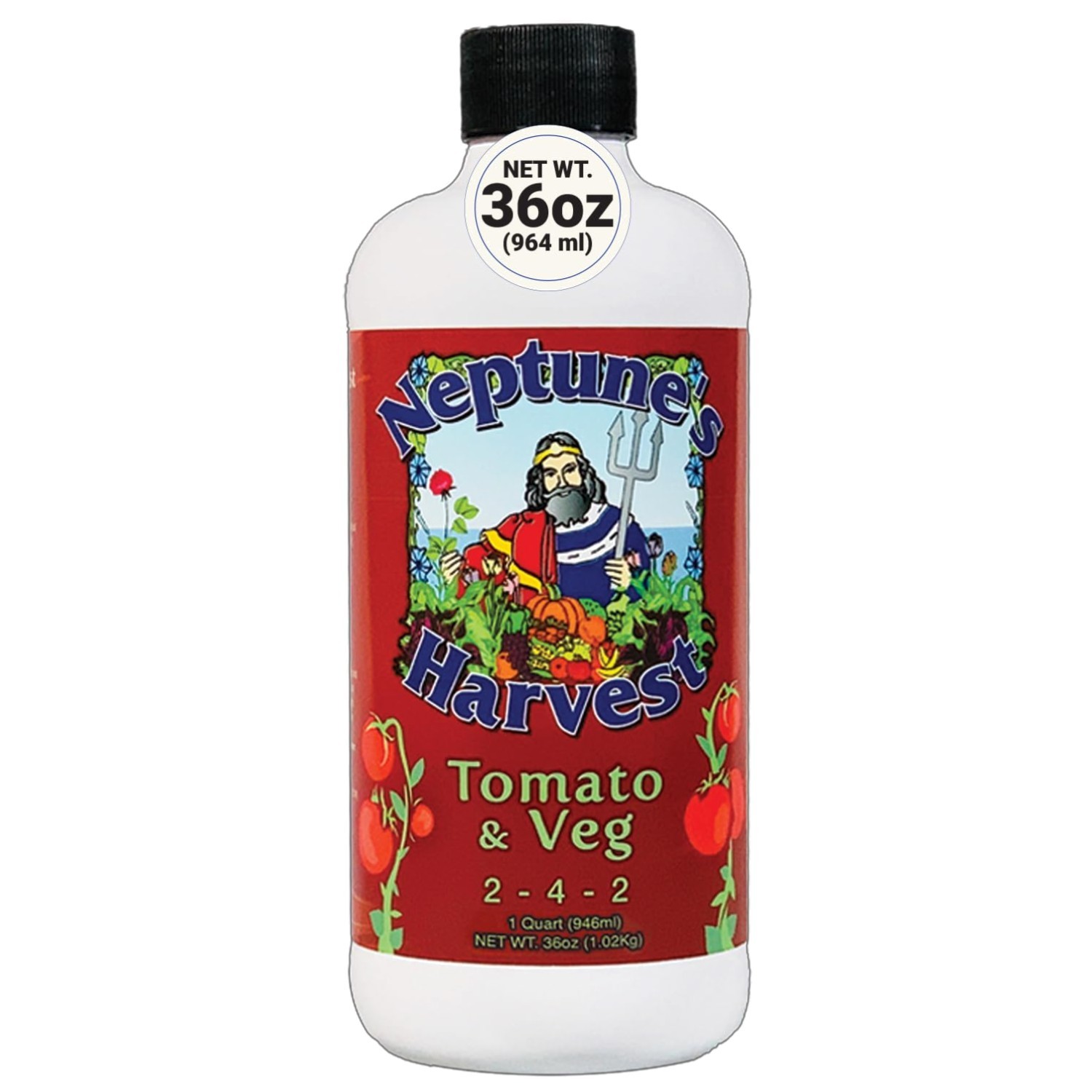 Organic Tomato & Veg Fertilizer – Liquid Plant Food 36oz