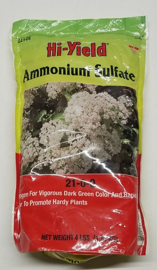 Hi-Yield Ammonium Sulfate 32177 VPG FERTILOME 4lb Bag Nitrogen Sulfur 21-0-0