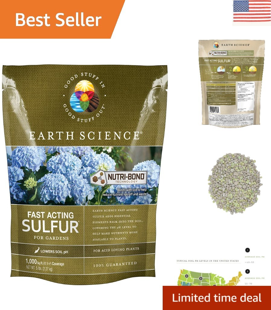 Fast-Acting Sulfur with Nutri-Bond Technology – Soil pH Enhancer 5 lb
