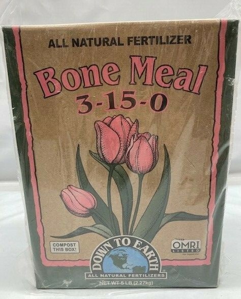 Down To Earth All Natural Bone Meal Fertilizer 3-15-0, 5 LB – NEW/ SEALED