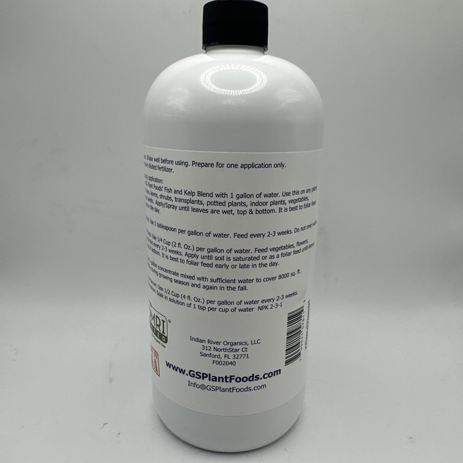 GS Plant Foods Liquid Fish & Kelp Fertilizer (1 Quart) – Organic Material Rev…