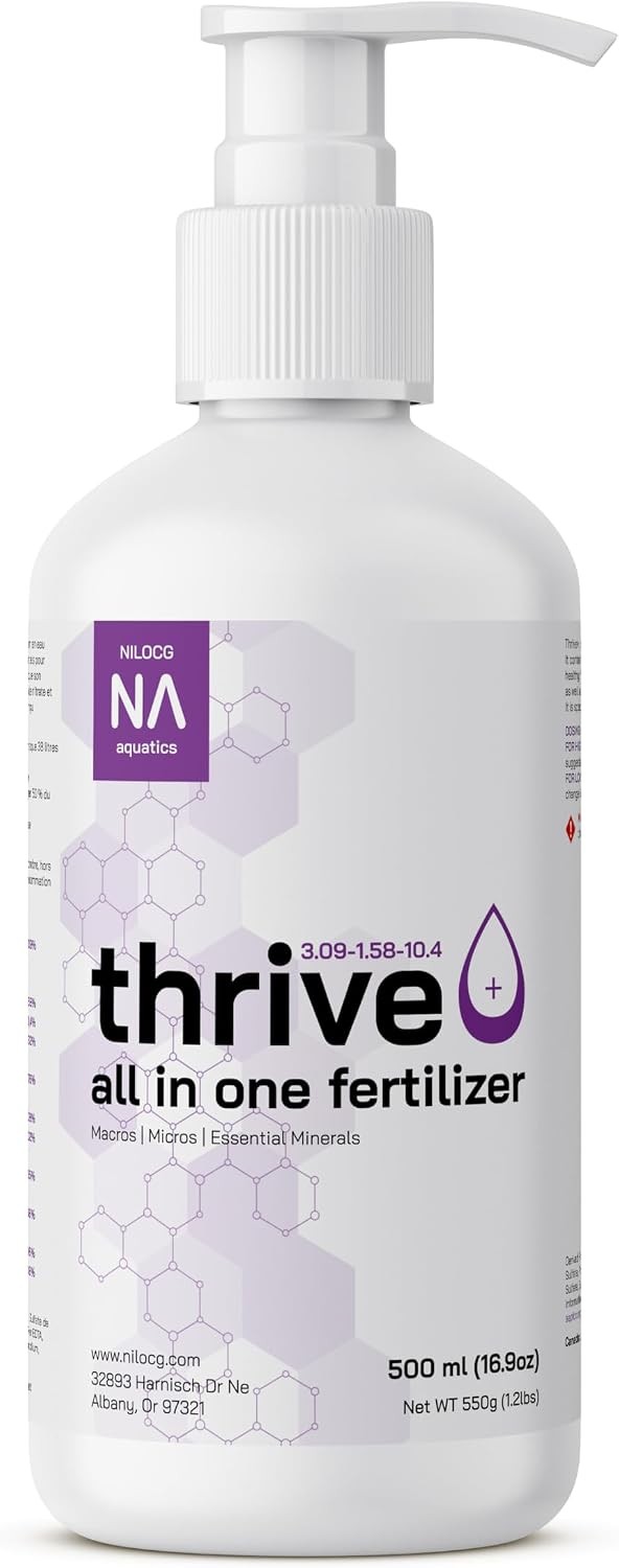 Thrive All in One Liquid Aquarium Plant Fertilizer – Highly Concentrated Aquatic