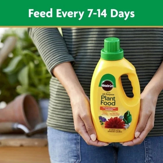 Miracle-Gro Liquid All Purpose Plant Food, Concentrate, For All Plant Types, 32