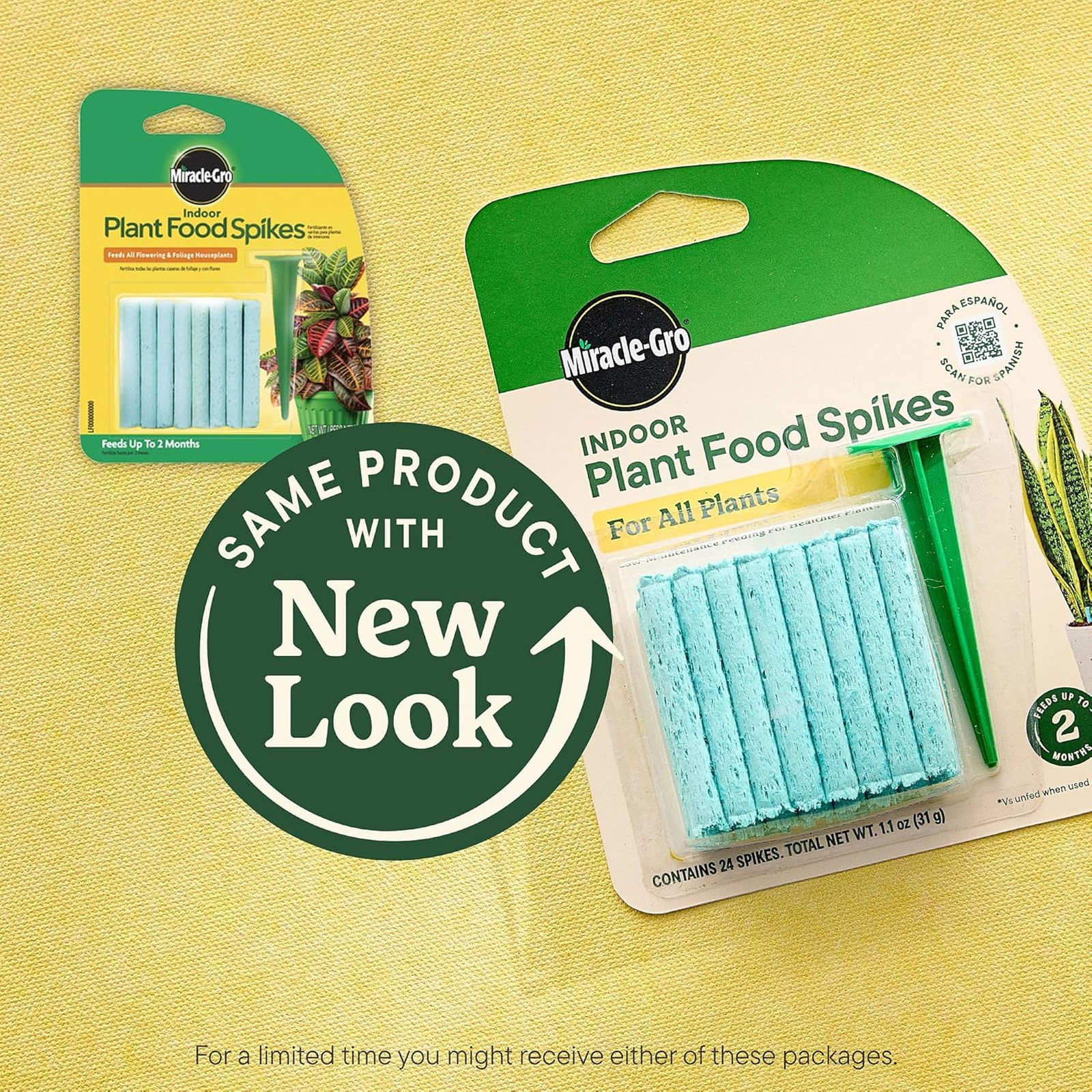 Indoor Plant Food Spikes for All Plants, Fertilizer Spikes for Houseplants