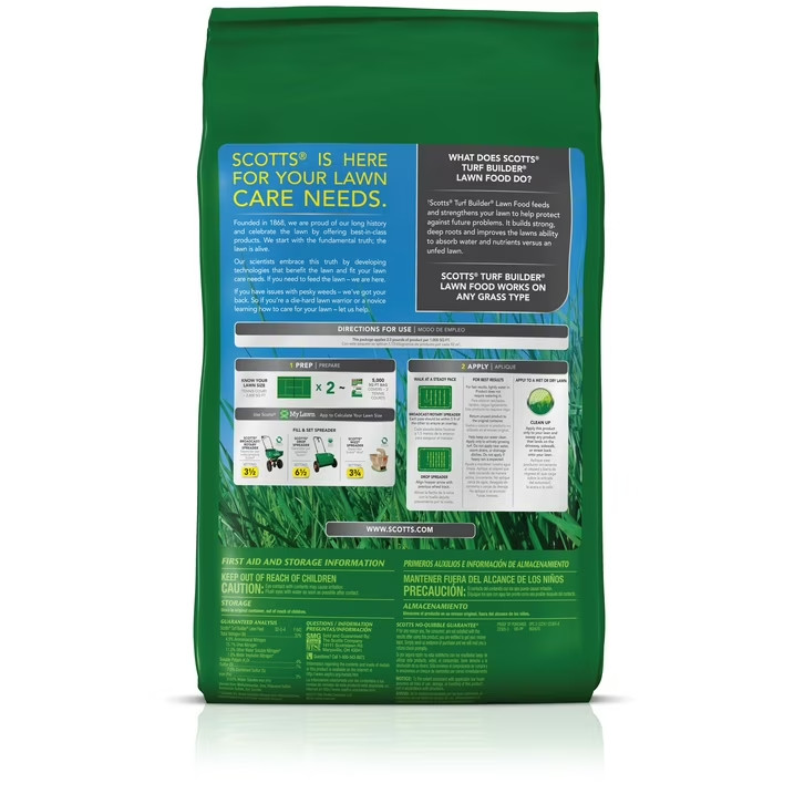 Scotts Turf Builder Lawn Food Northern 12.5 lbs., Covers 5,000 sq. ft.