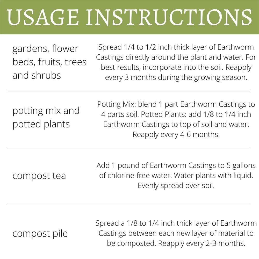 Organic Earthworm Castings, 4 lb, Soil Health Improver, Vibrant Growth, Natural