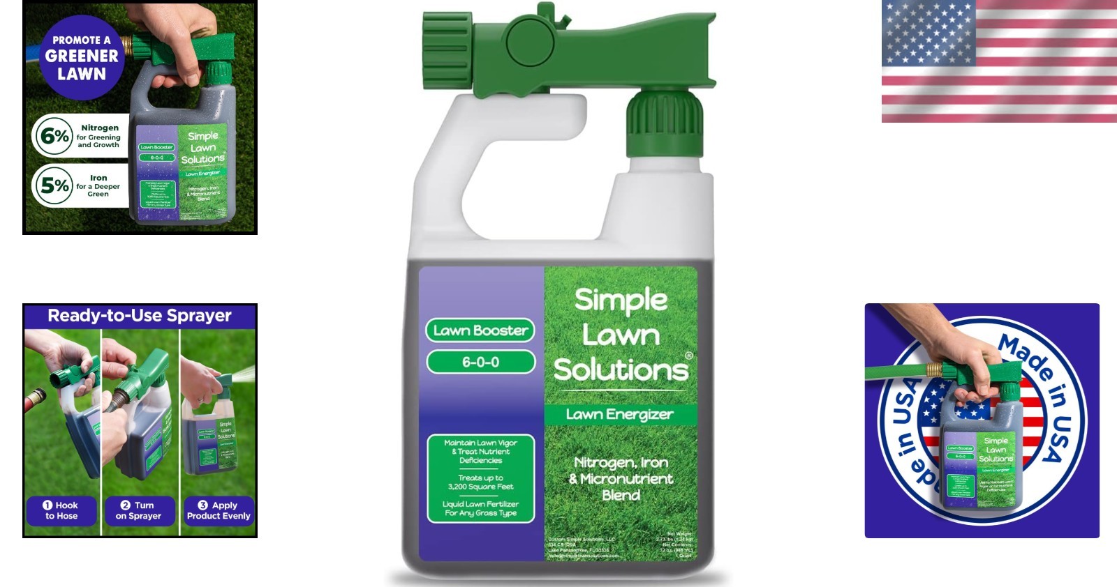 Commercial Grade 32 Oz Lawn Fertilizer – Iron & Nitrogen for Lush, Healthy Lawns