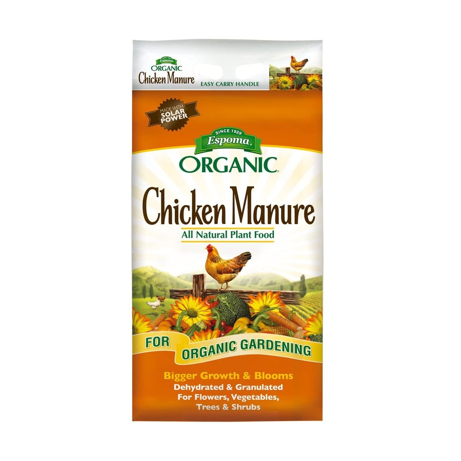 Espoma Organic Chicken Manure 25 lb. Bag. All natural & Organic Fertilizer fo…