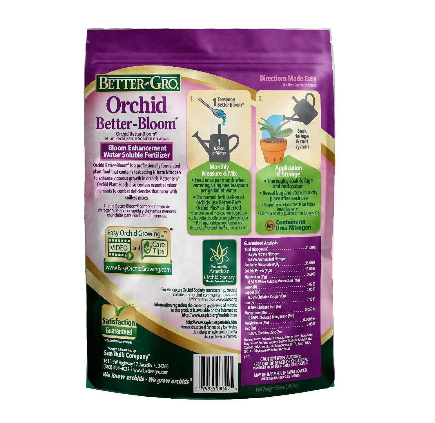 Professional 16oz Orchid Fertilizer – Urea-Free For Vibrant, Lasting Blooms