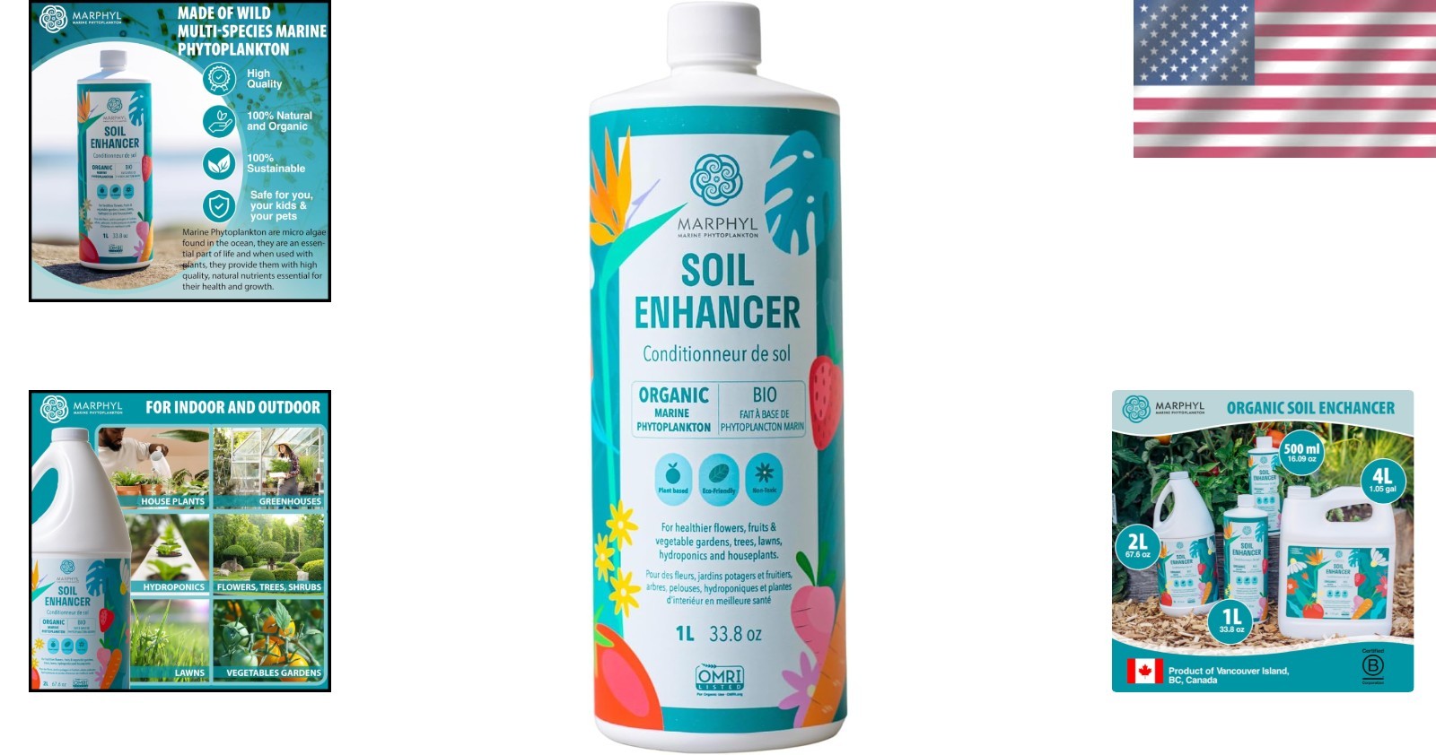 Organic Marine Phytoplankton Plant Fertilizer for Lush Indoor & Outdoor Gardens