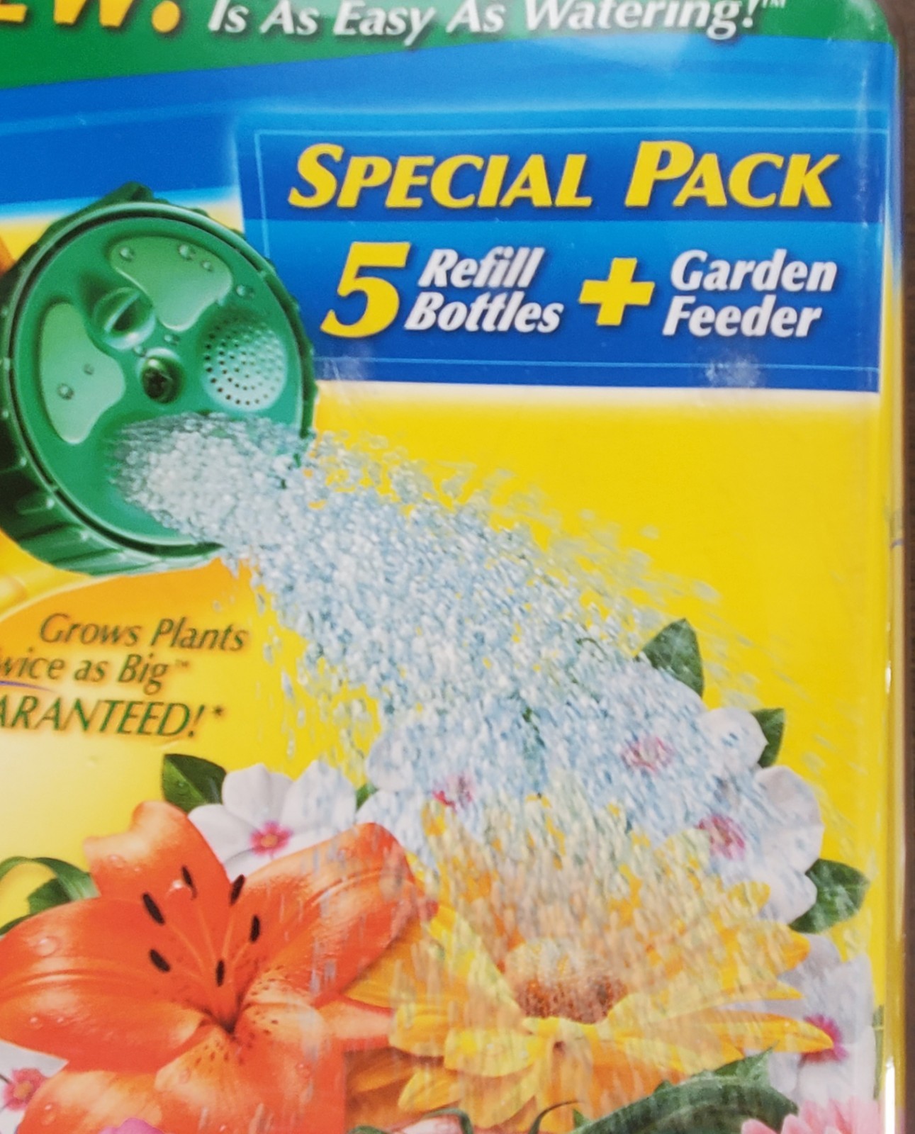 Miracle-gro Liquafeed Special Pack Feeds Grows Plants 5 Refill Starter Kit