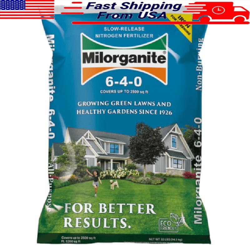 All Purpose Lawn Fertilizer 32 lb Slow Release Nitrogen 6-4-0 Non Burning New