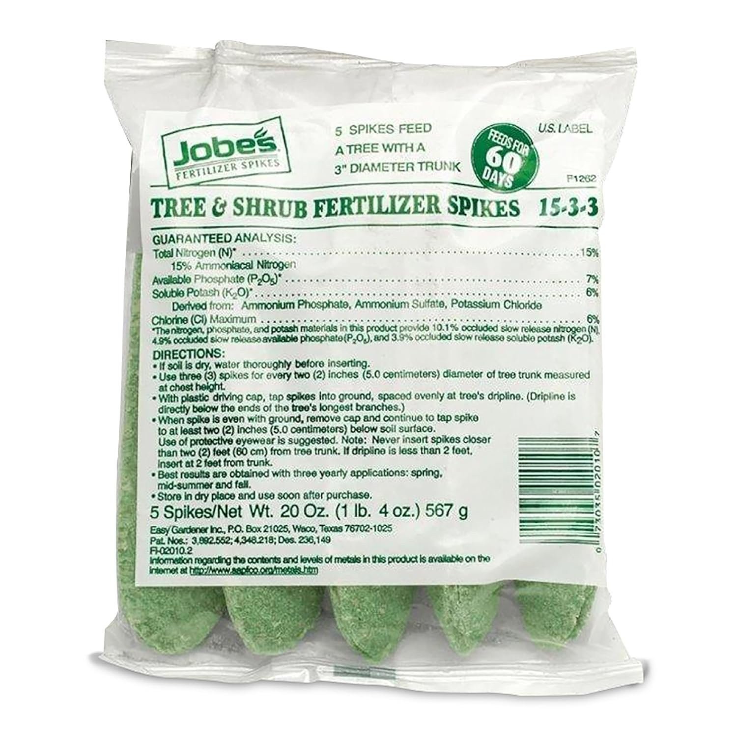 Jobe’s Slow Release Tree and Shrub Fertilizer Spikes, Easy Plant Care for…