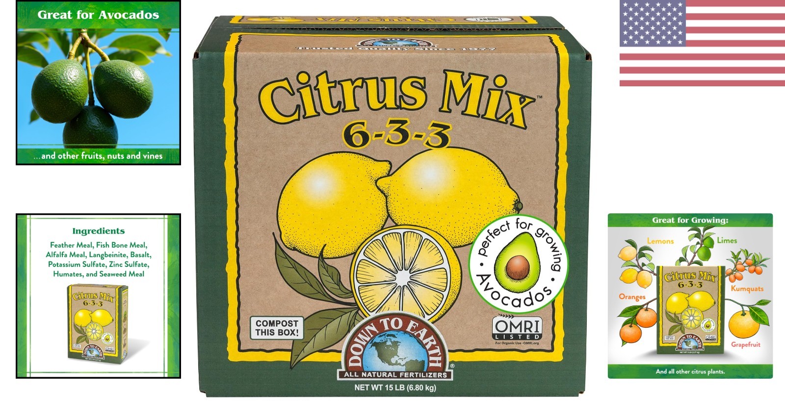 Enhanced Organic Citrus Plant Food – 15 lb for Abundant Avocado & Citrus Growth