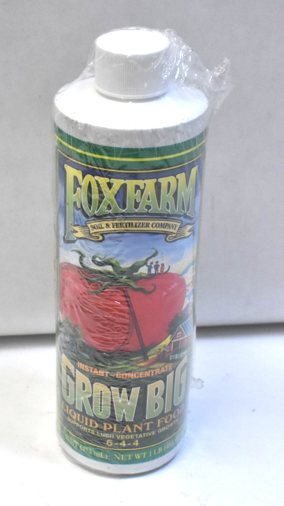 Foxfarm Grow Big Instant Concentrate Liquid Plant Food 1 lb Bloom Fertilizer