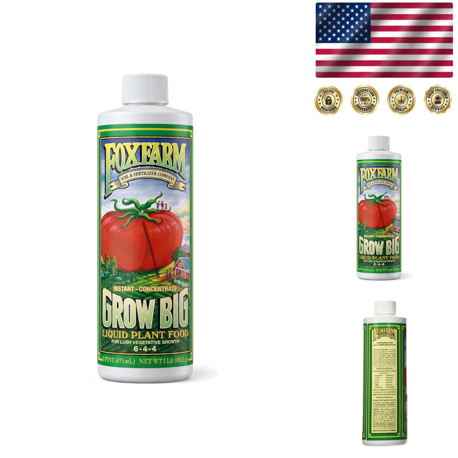 Pint-Sized Grow Big Plant Food for Vibrant Indoor & Outdoor Vegetation Growth