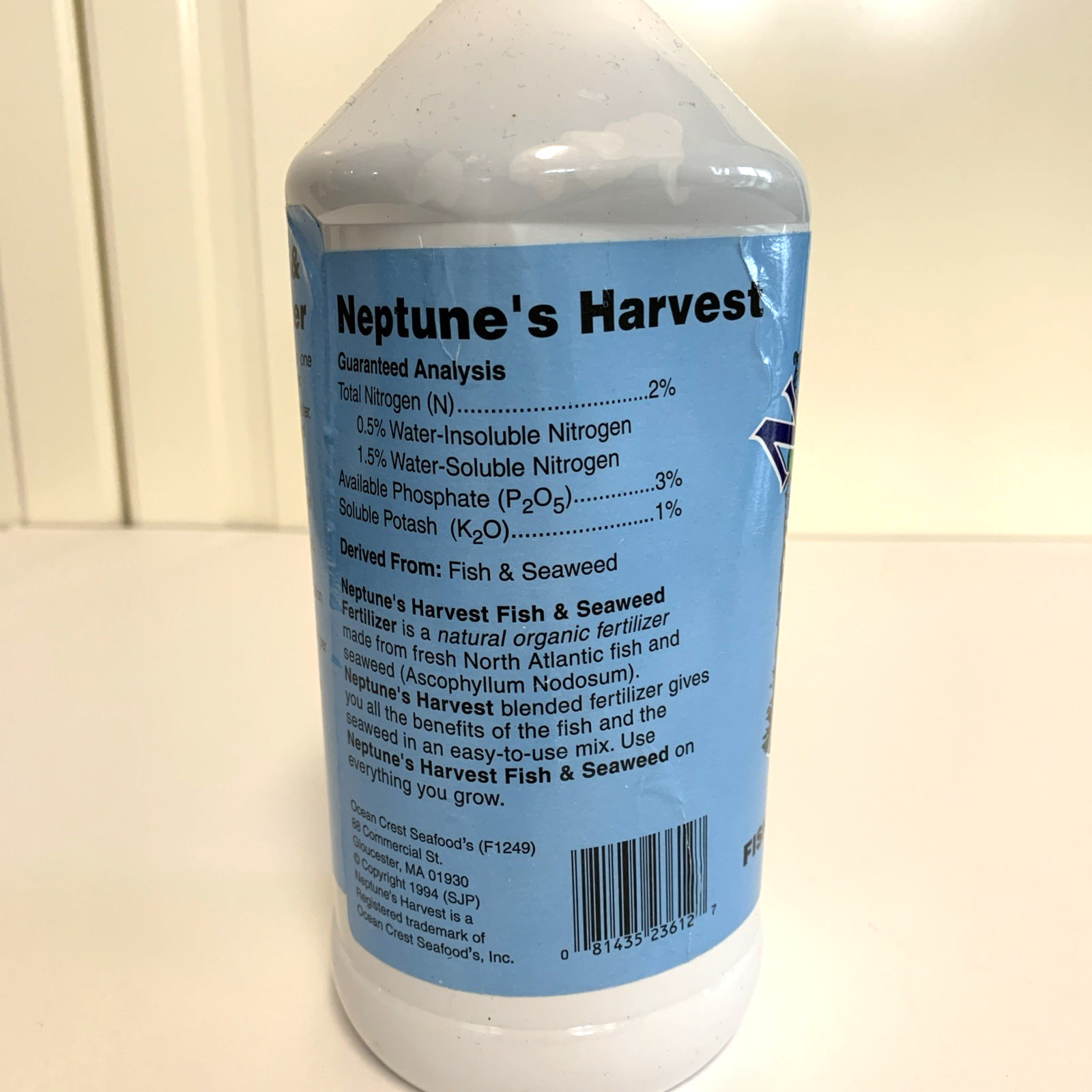 Neptune’s Harvest Organic Fish & Seaweed Fertilizer 2-3-1 (36 oz)