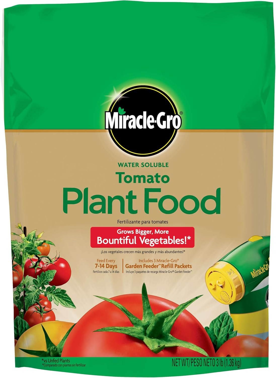 Water Soluble Tomato Plant Food – 18-18-21 NPK Fertilizer for Tomatoes and Veget