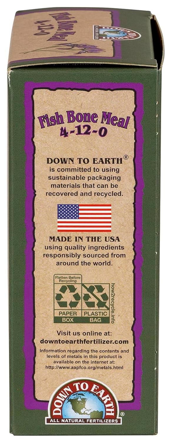 Organic Fish Bone Meal – High Phosphorus Plant Food for Buds Bulbs Blooms Flower
