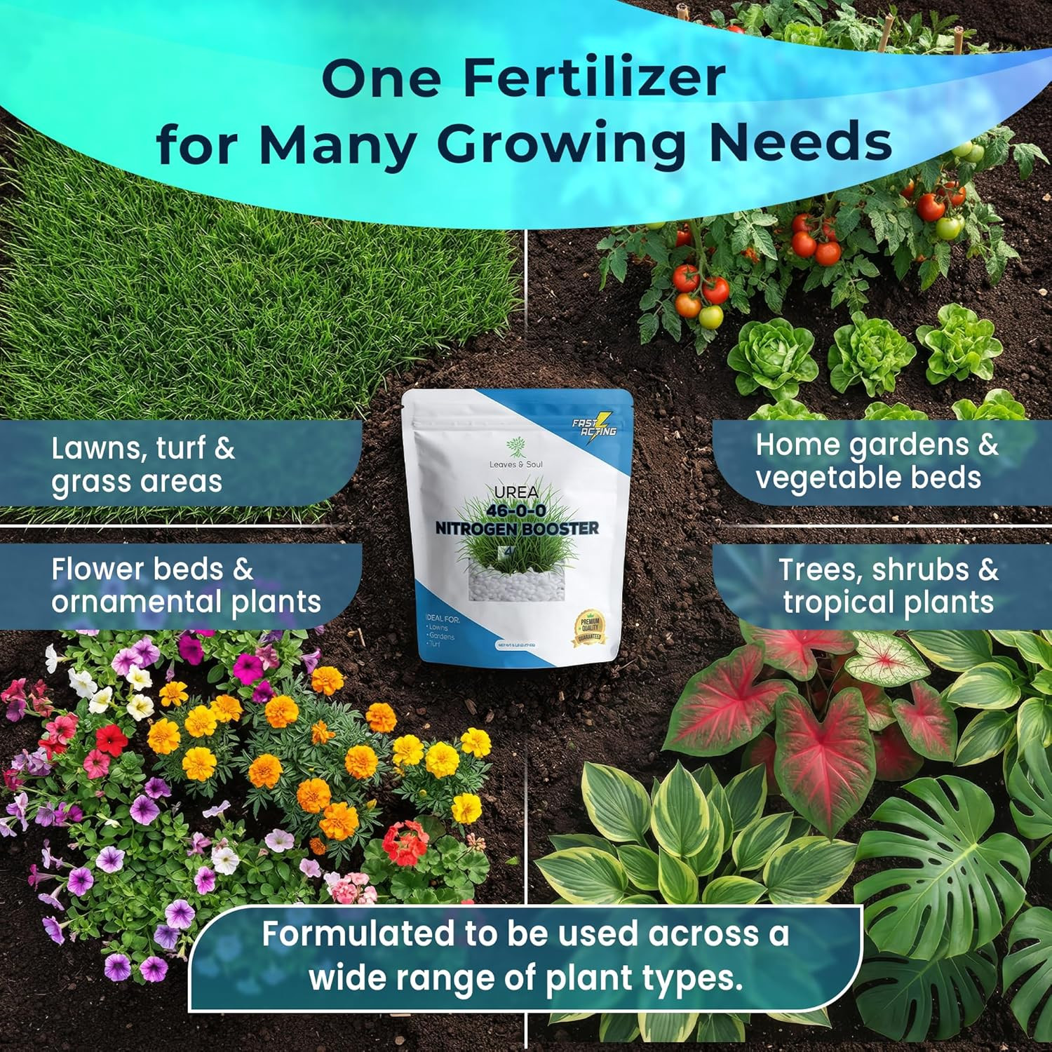 Urea Fertilizer 46-0-0 High Nitrogen Fertilizer – Nitrogen Fertilizer for Plants