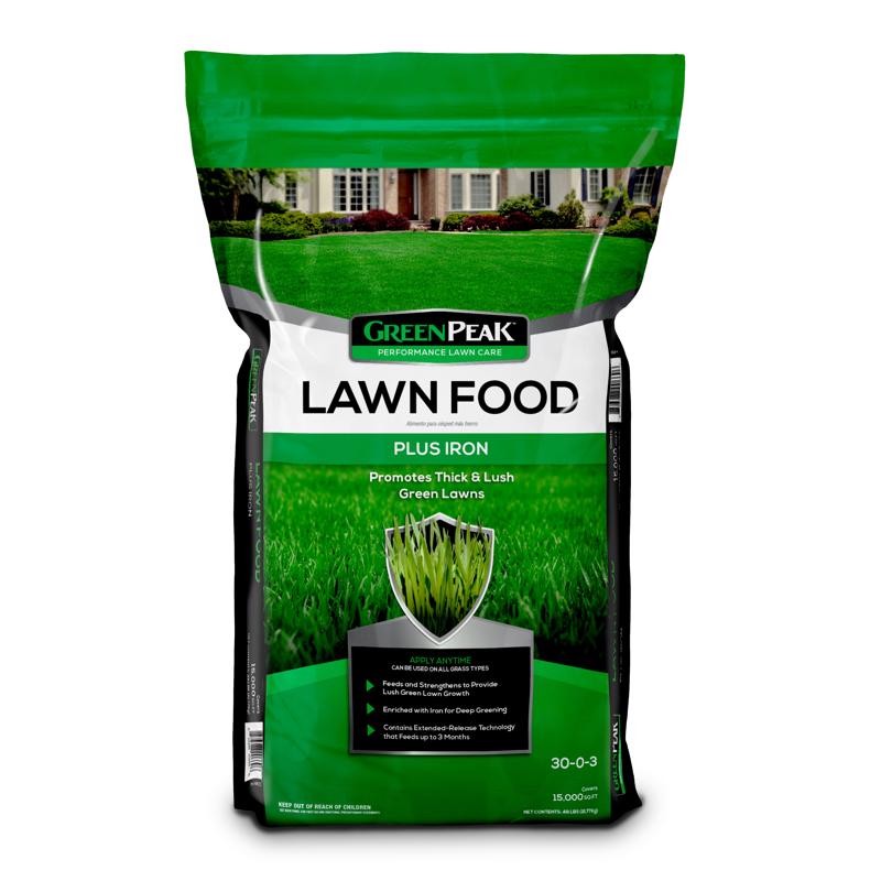 GreenPeak All-Purpose Lawn Food 30-0-3 15000 sq ft Granules