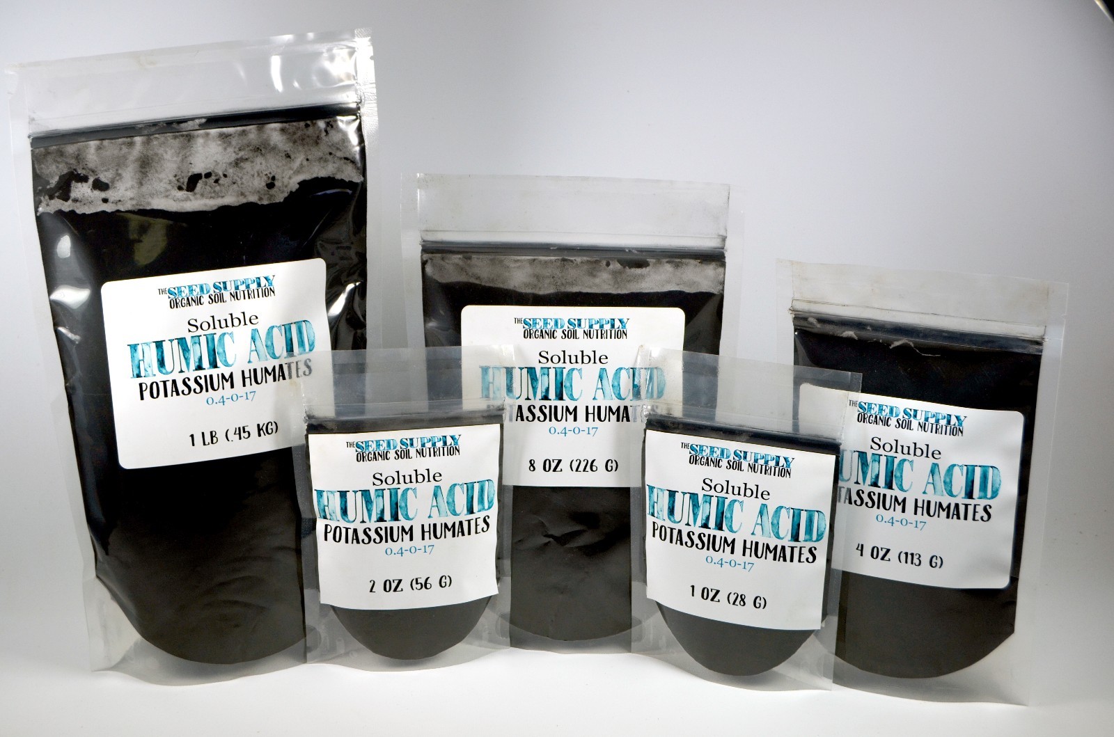 5 lbs Soluble Organic Humic Acid Powder – Potassium Humates Natural Fertilizer