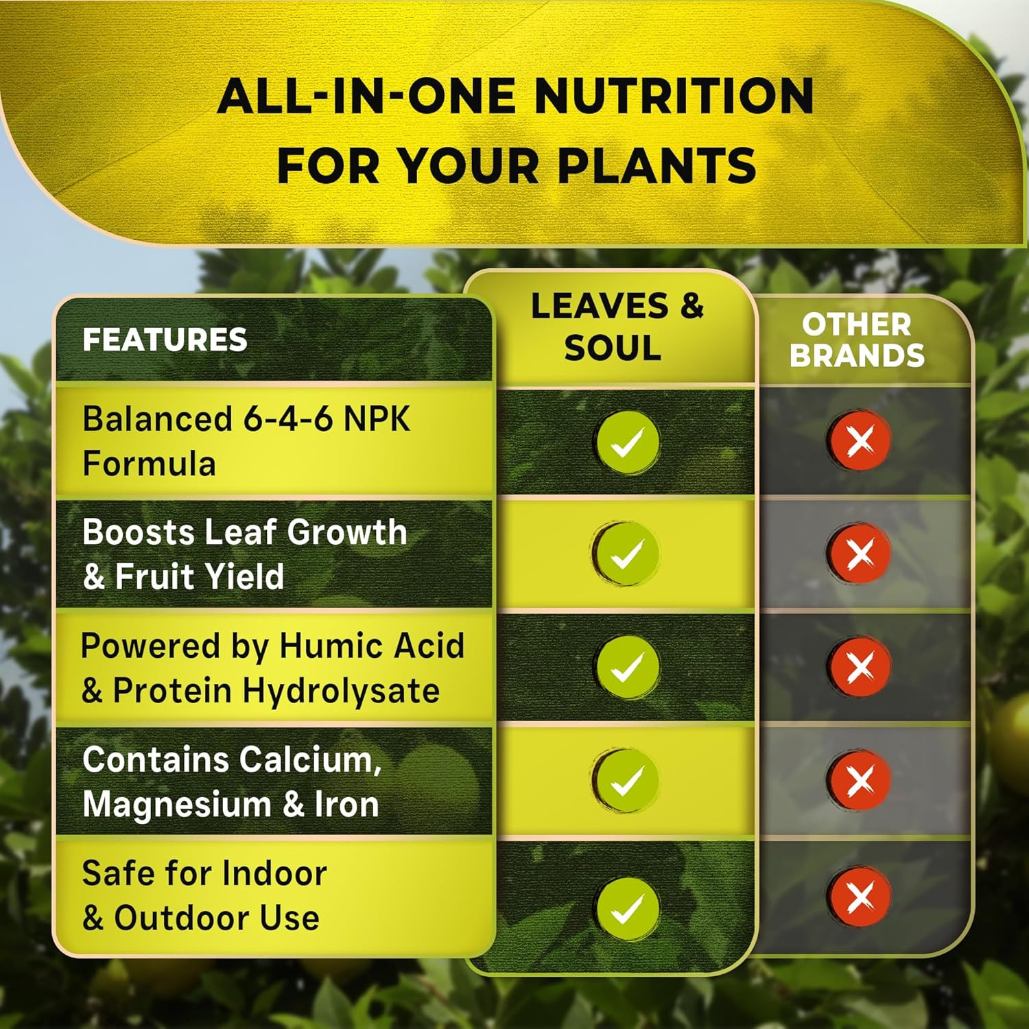 Lemon Tree Fertilizer 8 Oz, Professional Liquid Lemon Tree Fertilizer 6-4-6 Conc