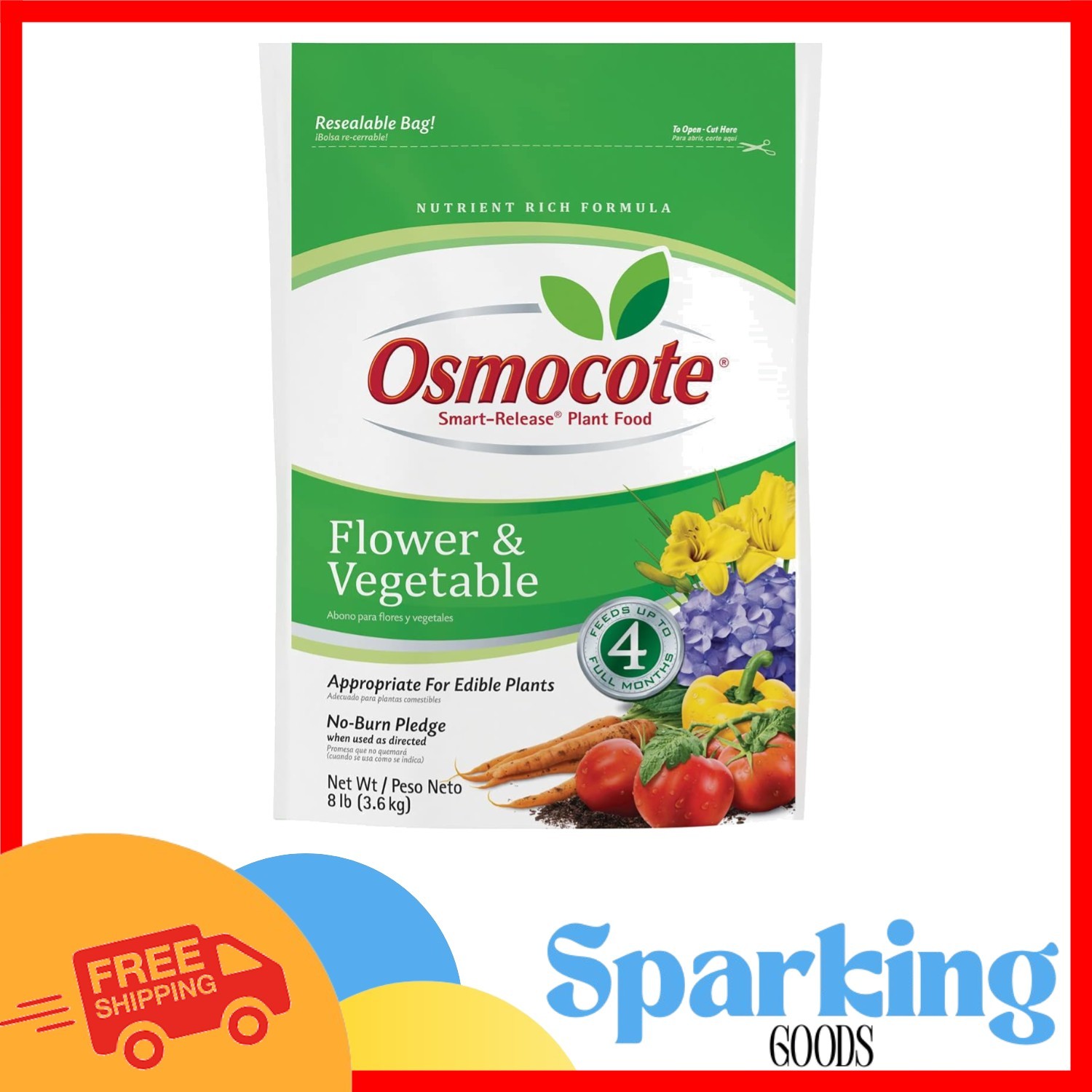 NPK 14-14-14 Flower & Vegetable Food – 8 lb. for Strong Roots & Vibrant Growth