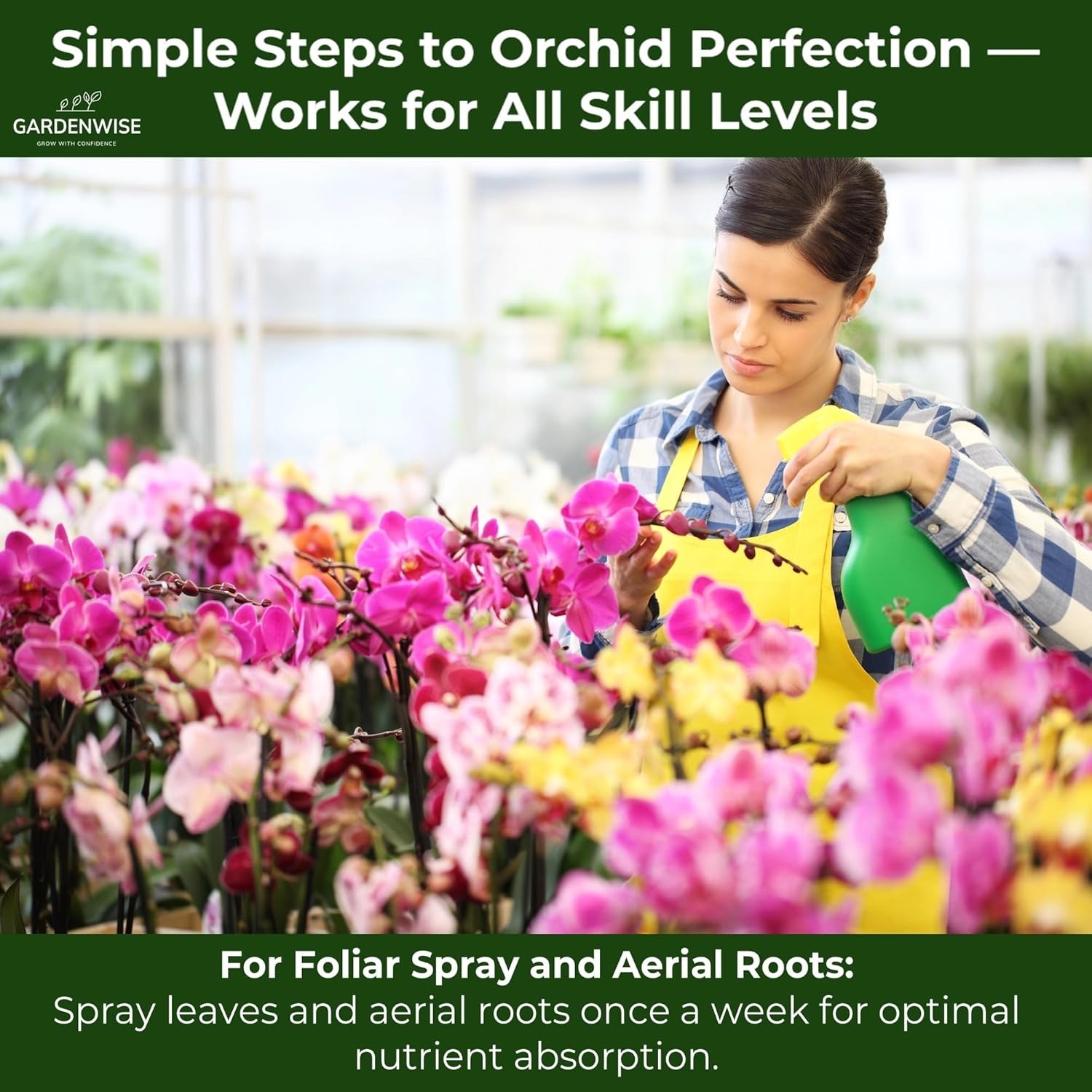 Orchid Fertilizer Spray 3-1-2 Premium Orchid Food Mist for Blooming 8–16oz