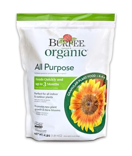 Organic Granular Plant Food 4lb – Ideal for Vegetable & Flower Gardens, Seed Sta
