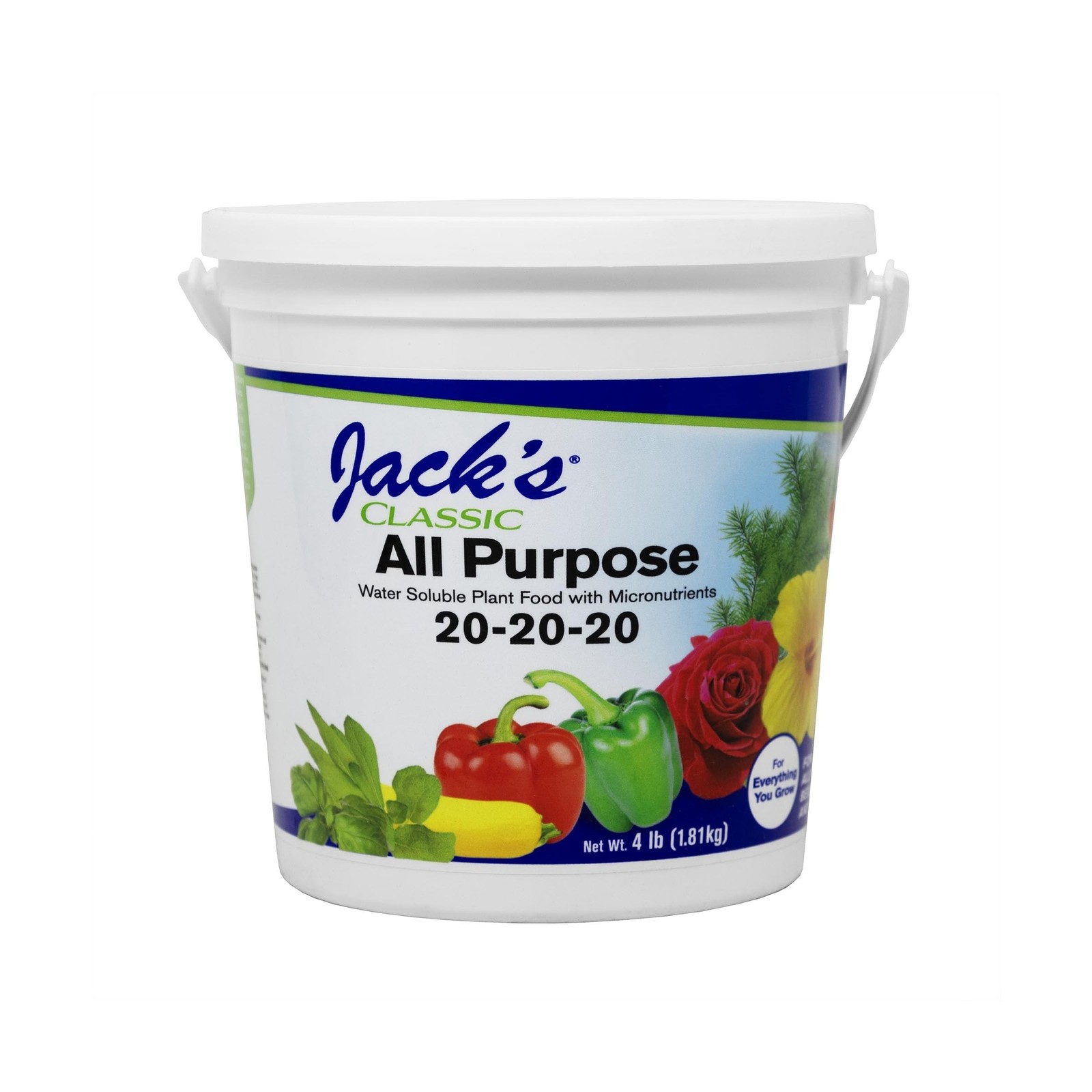 Jack’s Classic 20-20-20 All Purpose Water-Soluble Fertilizer with Micronutrie…
