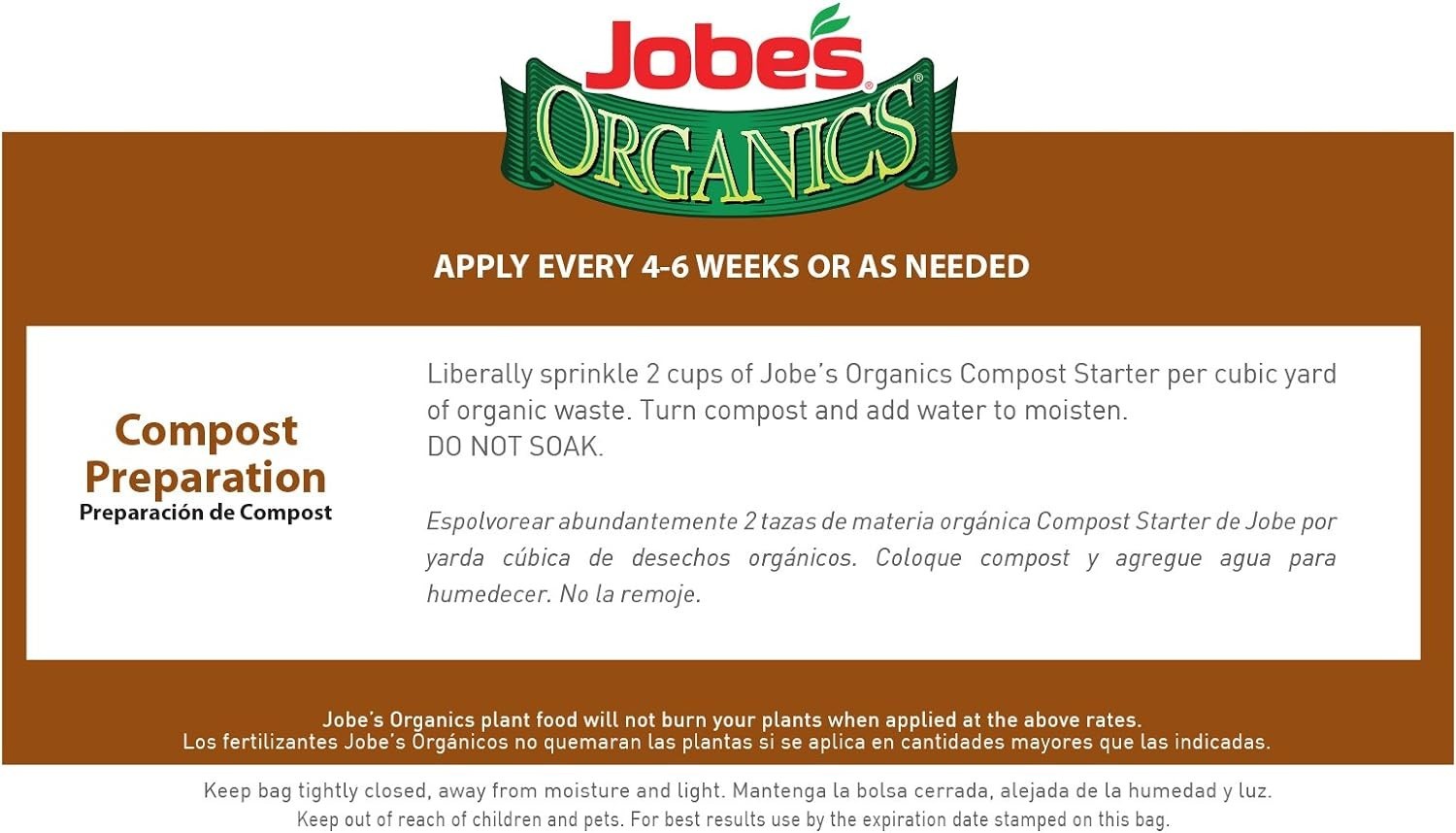 Jobe’s 4 lbs Compost Accelerator – OMRI Listed Granules for Healthy Plant Growth