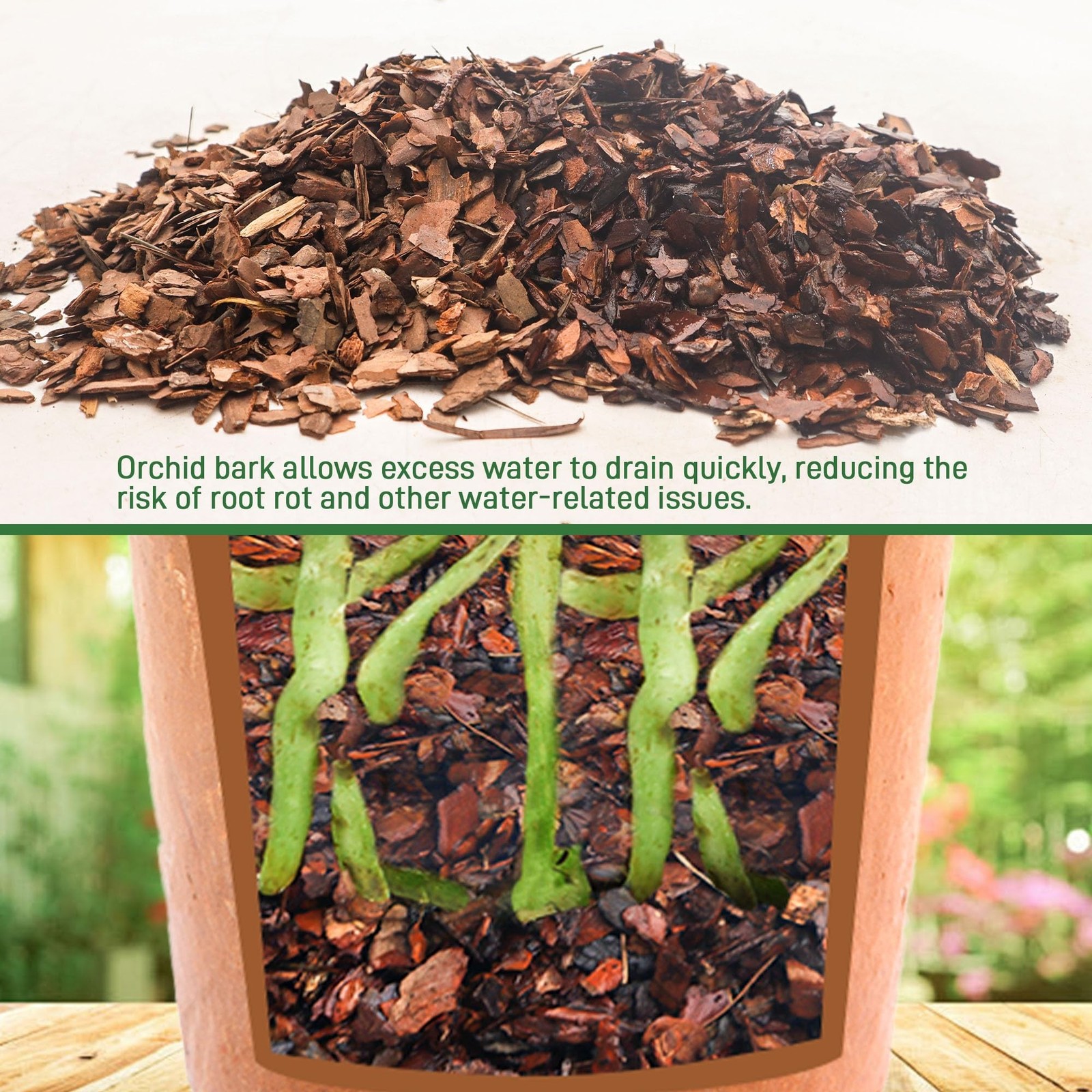 29qt Orchid Bark Horticultural Grade- Natural Mulch for Potted Plants, Root D…
