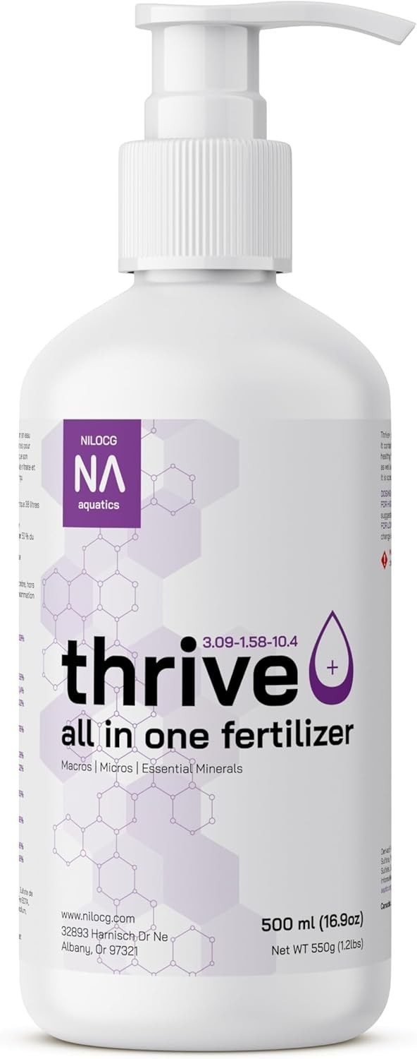 Thrive+ All in One Liquid Aquarium Plant Fertilizer – 500ml Highly Concentrat…