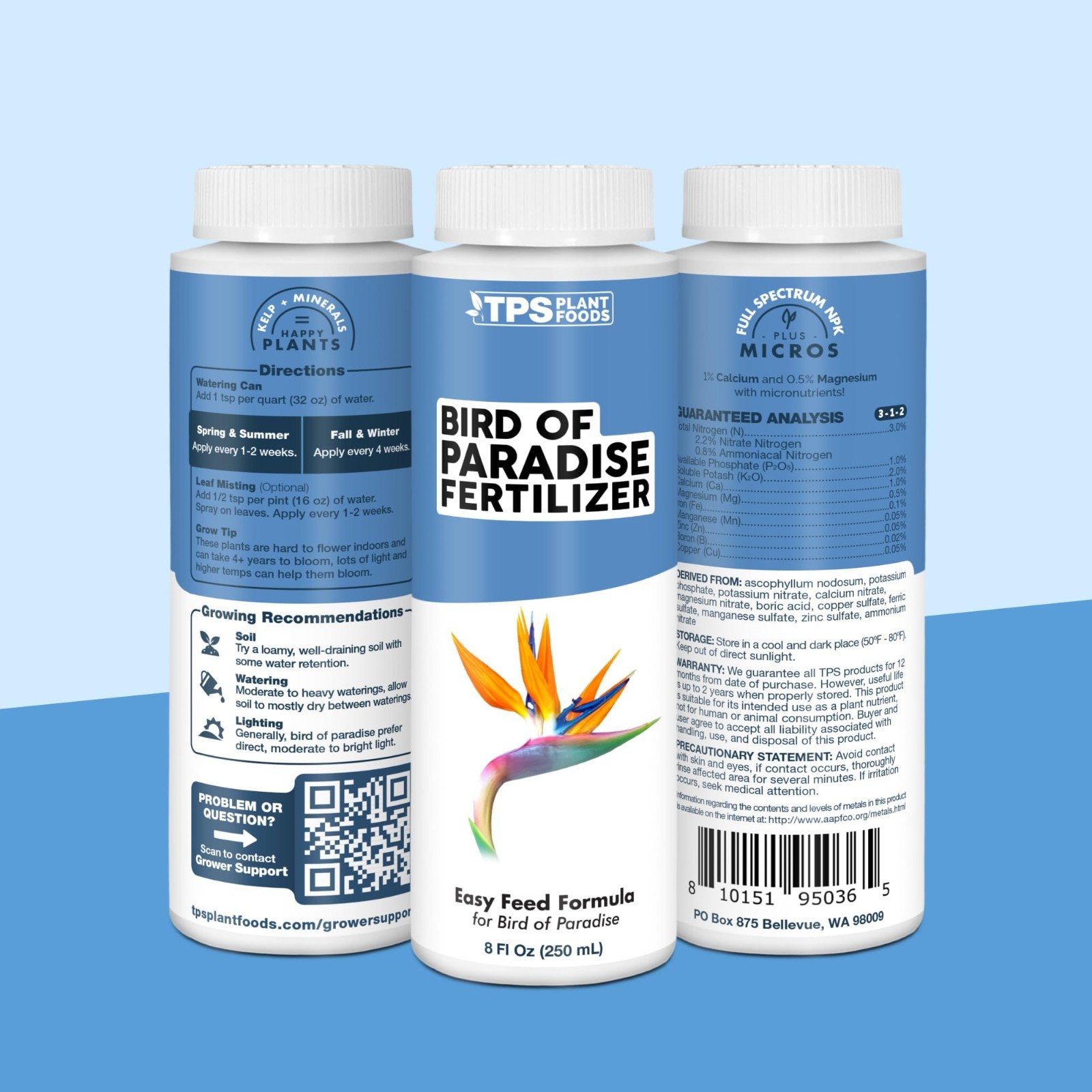 Liquid Plant Food for Bird of Paradise – Fertilizer for Bigger Leaves & Strong R